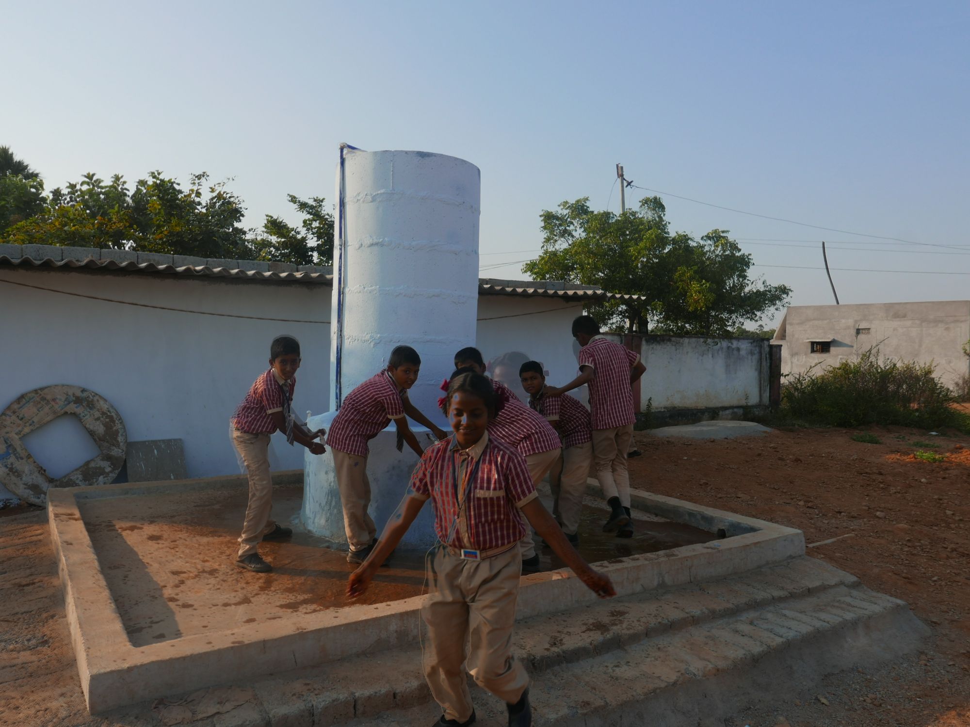 Ecole des Rising Sun Talent - construction des toilettes